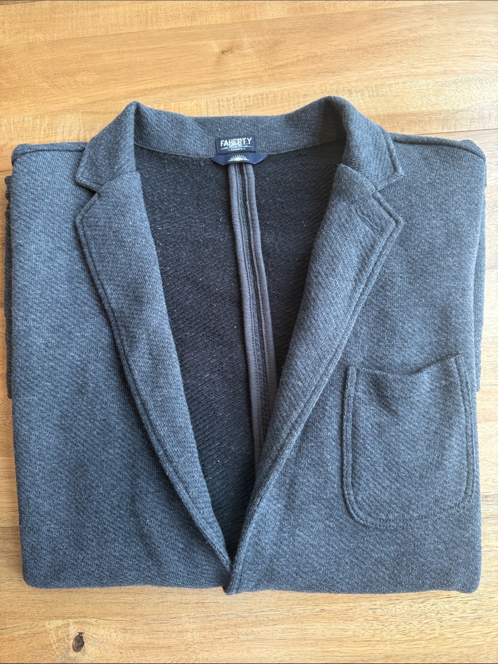 Men’s Gray Faherty Inlet Knit Blazer